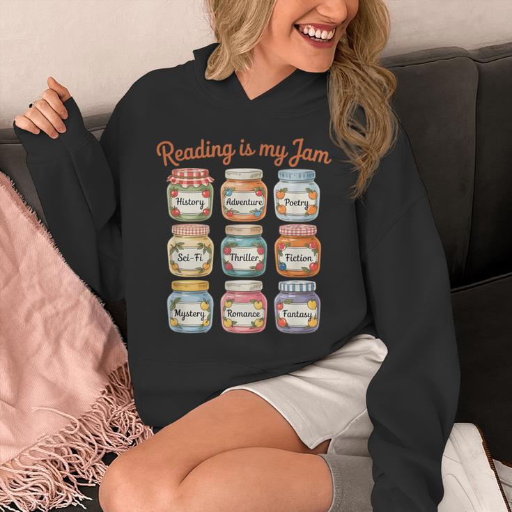 Reading Is My Jam Cute Jelly Jars Book Genres Unisex Hoodie Reading Is My Jam Cute Jelly Jars Book Genres Unisex Hoodie