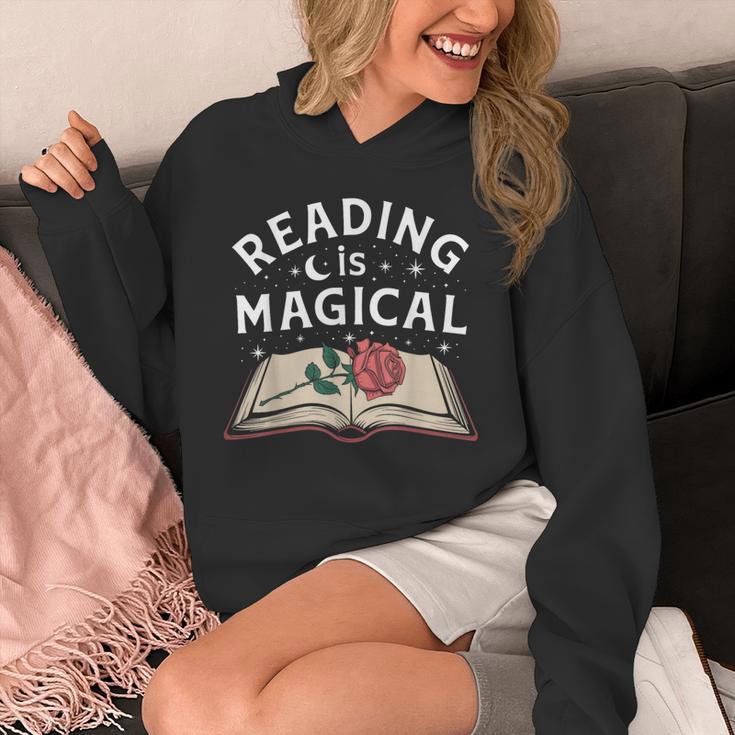 Reading Is Magical Book Lover Bookworm Librarian Library Day Unisex Hoodie