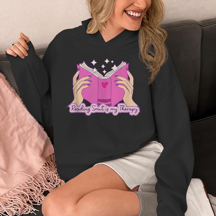 Reading Smut Is My Therapy Romance Book Reader Humor Unisex Hoodie Reading Smut Is My Therapy Romance Book Reader Humor Unisex Hoodie