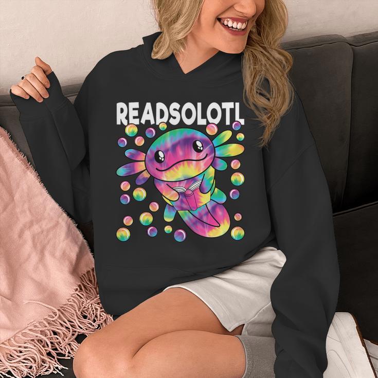 Readsolotl Cute Axolotl Book Lover Reading Women Girls Unisex Hoodie