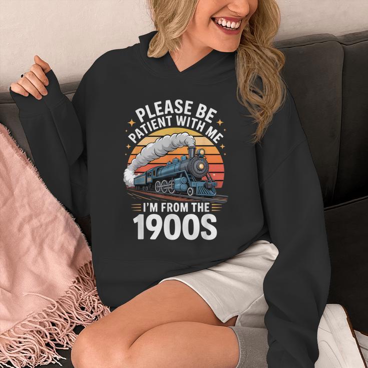 Retro Please Be Patient With Me I'm From The 1900s Train Unisex Hoodie Retro Please Be Patient With Me I'm From The 1900s Train Unisex Hoodie
