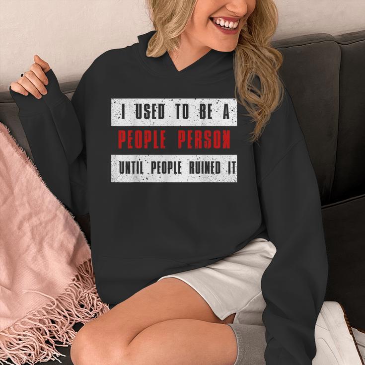 Retro Sarcastic Introvert I Used To Be A People Person Unisex Hoodie Retro Sarcastic Introvert I Used To Be A People Person Unisex Hoodie