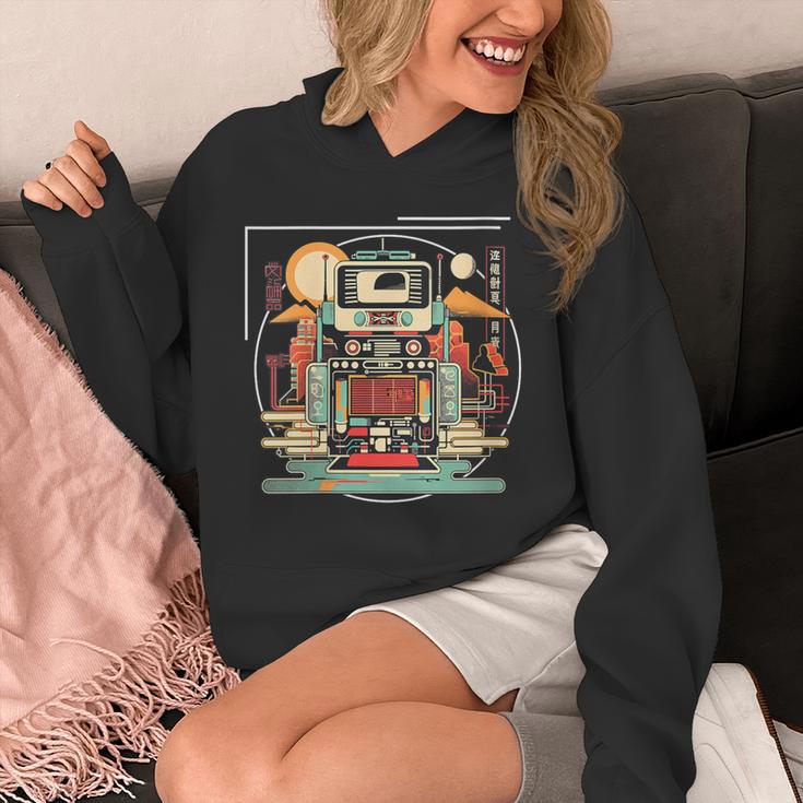 Retro Tech Stack 80s 90s Nostalgia Analog Devices Unisex Hoodie