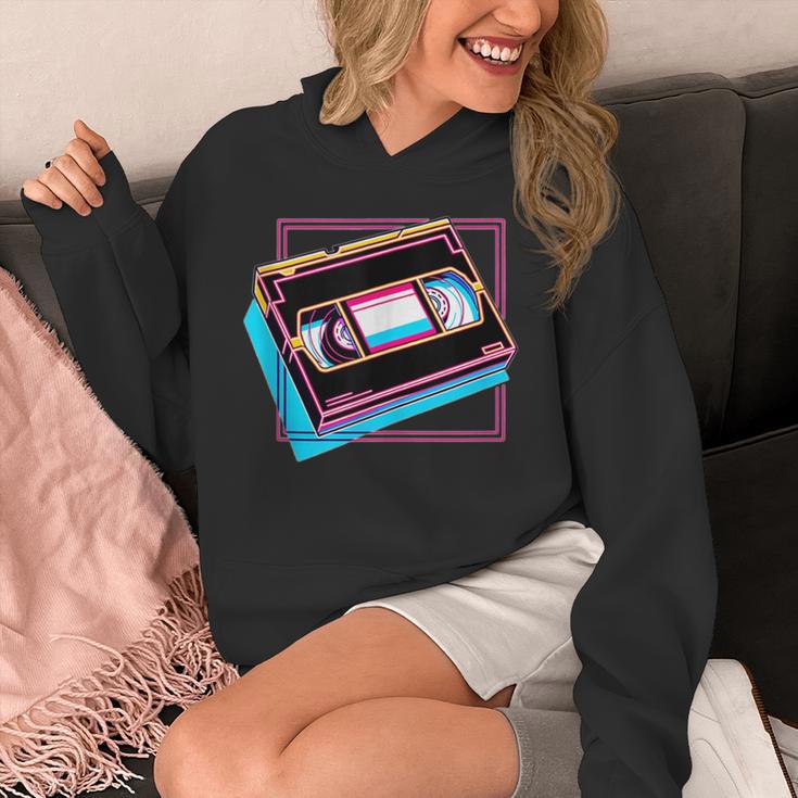 Retro VHS Vaporwave Video Cassette Nostalgia Geek Chic Unisex Hoodie