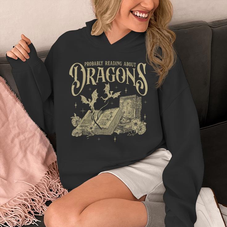 Romantasy Reader Book Reading Probably Reading About Dragons Unisex Hoodie Romantasy Reader Book Reading Probably Reading About Dragons Unisex Hoodie