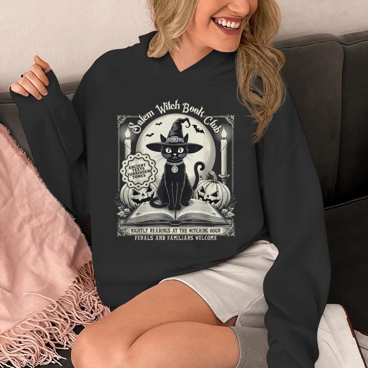 Salem Witch Book Club Vintage Halloween Cat Book Lover Unisex Hoodie Salem Witch Book Club Vintage Halloween Cat Book Lover Unisex Hoodie