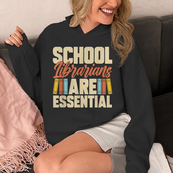 School Librarians Are Essential Library Book Lover Librarian Unisex Hoodie