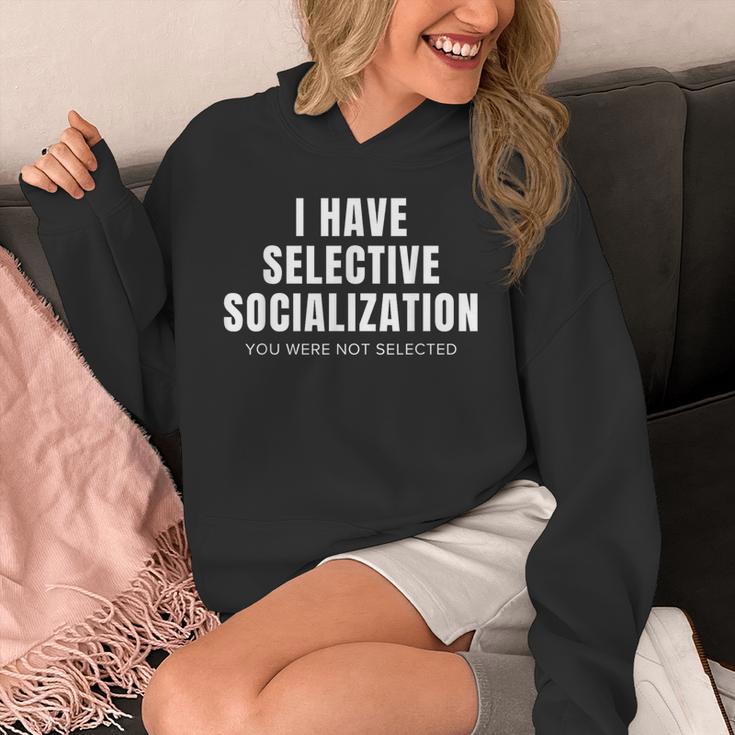 Selective Socialization For Introverts And Shy People Unisex Hoodie Selective Socialization For Introverts And Shy People Unisex Hoodie
