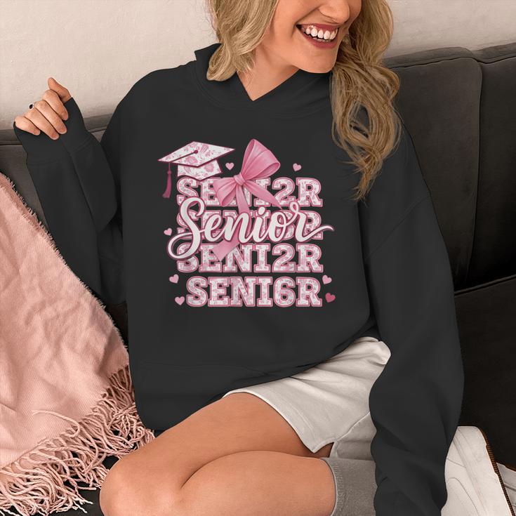 Senior 2026 Class Of 2026 Cute Coquette Pink Bow Graduation Unisex Hoodie