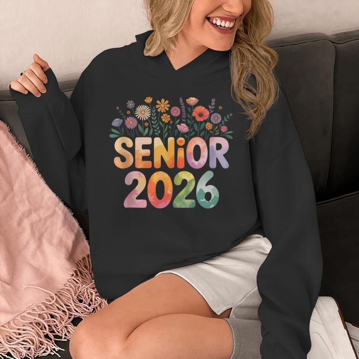 Senior 2026 Groovy Retro Grad Class Of 2026 Graduation Kids Unisex Hoodie