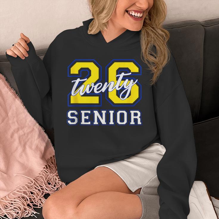 Senior Class 2026 Graduation Yellow Blue Letters Unisex Hoodie