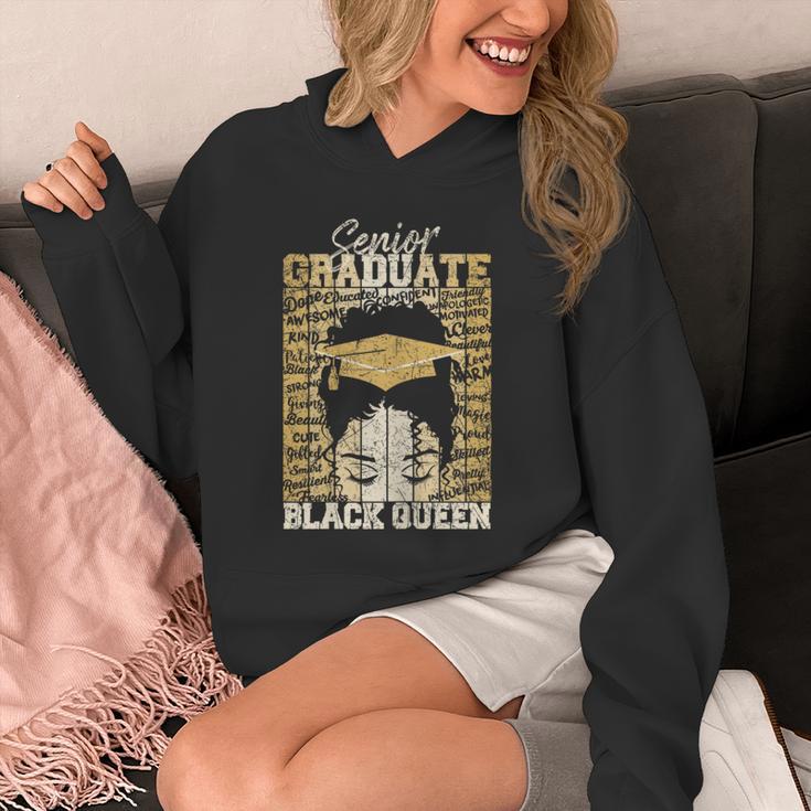 Senior Graduate 2024 Queen Graduation Educated Melanin Unisex Hoodie