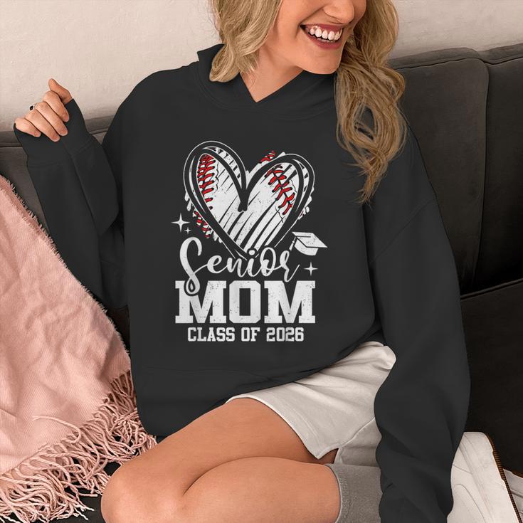 Senior Mom Class Of 2026 Baseball Graduation Heart Unisex Hoodie