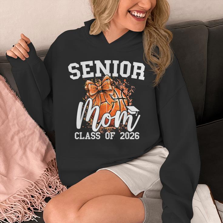 Senior Mom Class Of 2026 Coquette Bow Basketball Graduation Unisex Hoodie