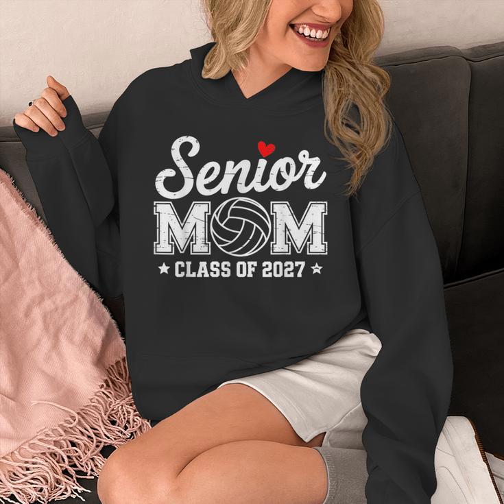 Senior Volleyball Mom Class Of 2027 Graduation Graduate Unisex Hoodie