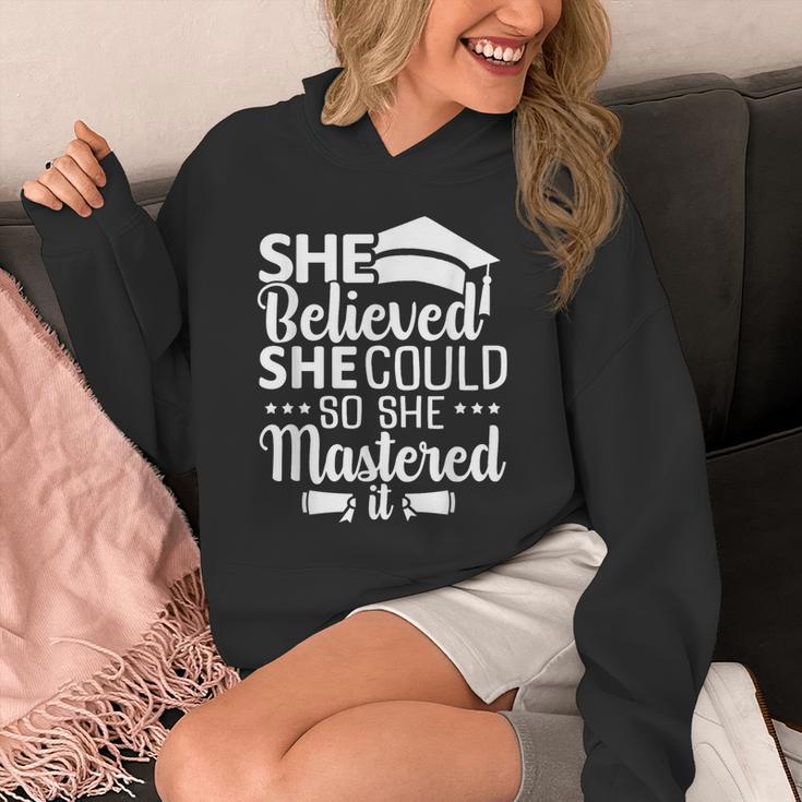 She Believed She Could So She Mastered It Graduation 2023 Unisex Hoodie