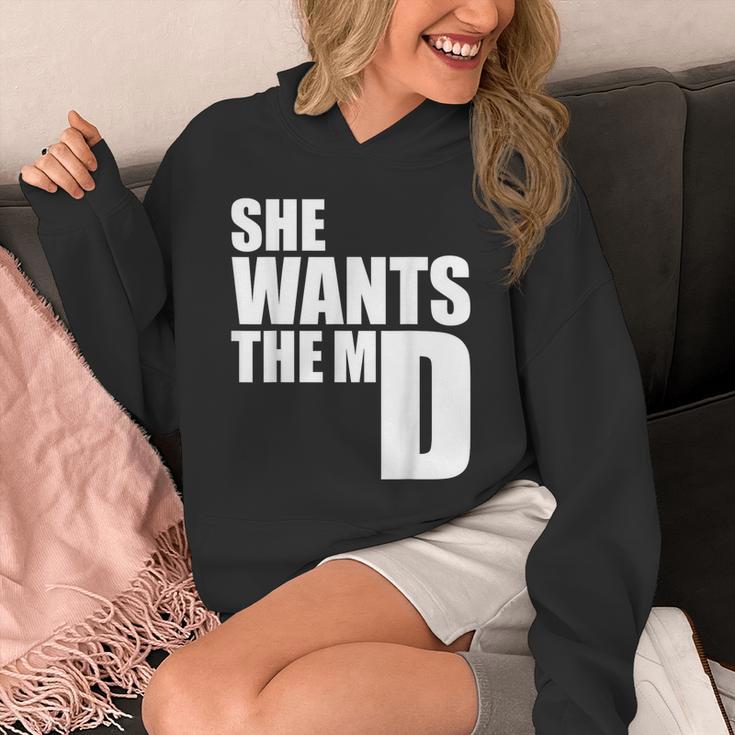 She Wants The MD Shirt Medical Graduation Doctor Unisex Hoodie
