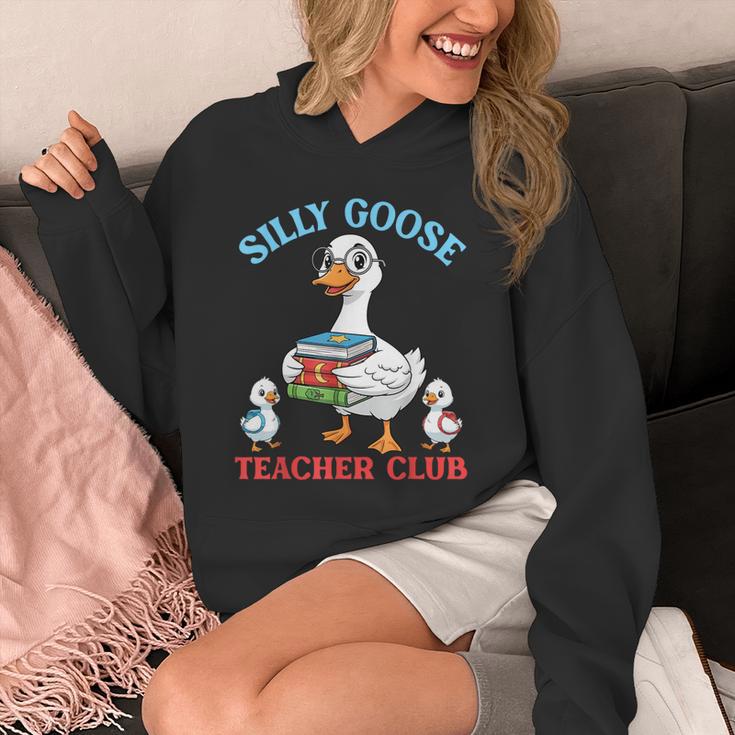 Silly Goose With Books Teacher Club School Educator Unisex Hoodie Silly Goose With Books Teacher Club School Educator Unisex Hoodie