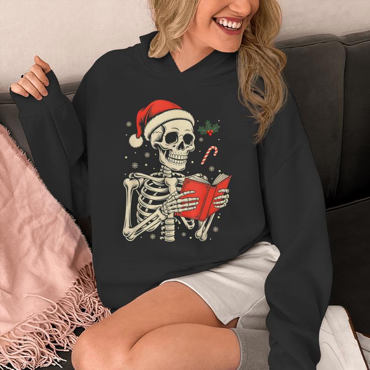 Skeleton Reading Book Christmas Teacher Librarian Book Lover Unisex Hoodie Skeleton Reading Book Christmas Teacher Librarian Book Lover Unisex Hoodie