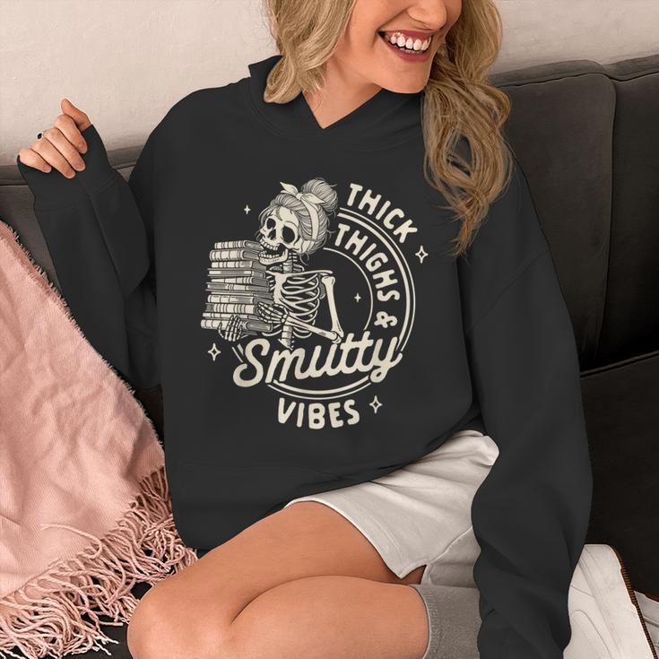 Smut Book Reader Spicy Romance Thick Thighs & Smutty Vibes Unisex Hoodie
