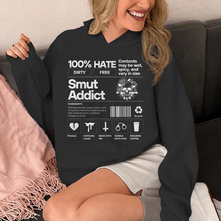 Smutty Book Addict Romance Book Lover Smut Addict Ingredient Unisex Hoodie