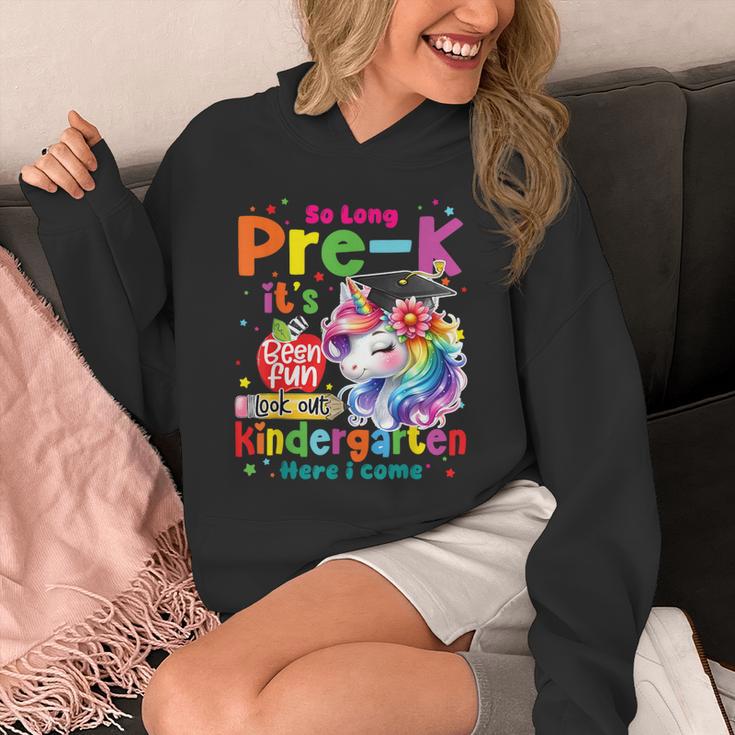 So Long Prek Pre-K Graduation Graduate Unicorn Kids Girls Unisex Hoodie