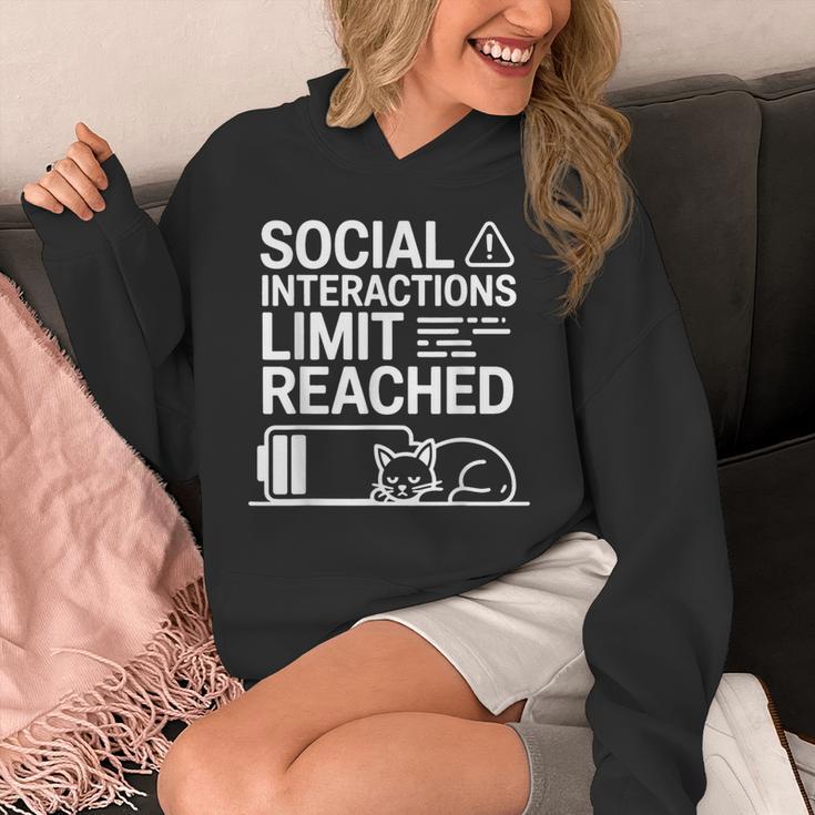 Social Interactions Limit Reached Introvert Tired Unisex Hoodie Social Interactions Limit Reached Introvert Tired Unisex Hoodie