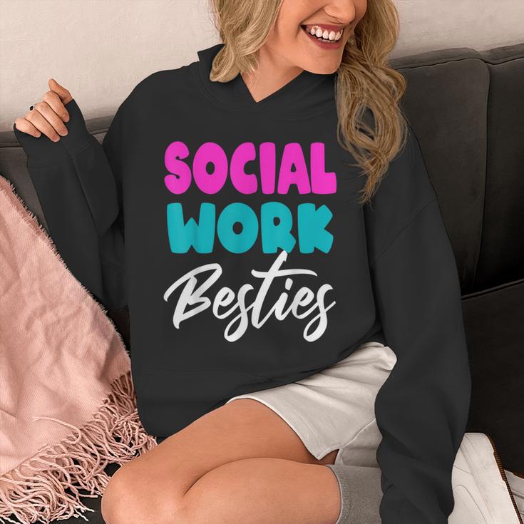 Social Worker Work Coworkers Best Friend Graduation MSW Unisex Hoodie