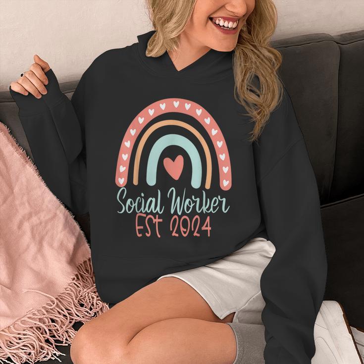 Social Worker Work MSW BSW Graduation 2024 Masters Degree Unisex Hoodie
