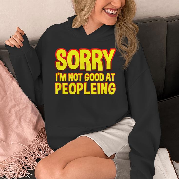Sorry Im Not Good At Peopleing Introvert Unisex Hoodie