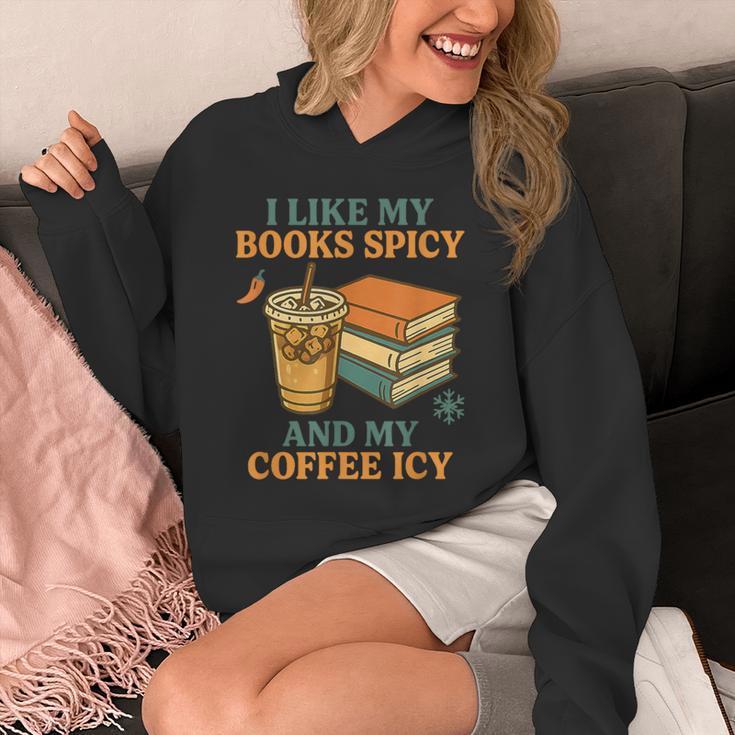 Spicy Books And Iced Coffee Book Lover Smut Reader Unisex Hoodie Spicy Books And Iced Coffee Book Lover Smut Reader Unisex Hoodie