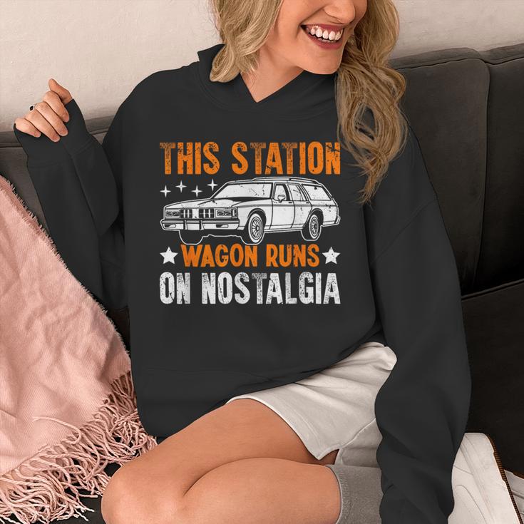This Station Wagon Runs On Nostalgia Wagon Unisex Hoodie