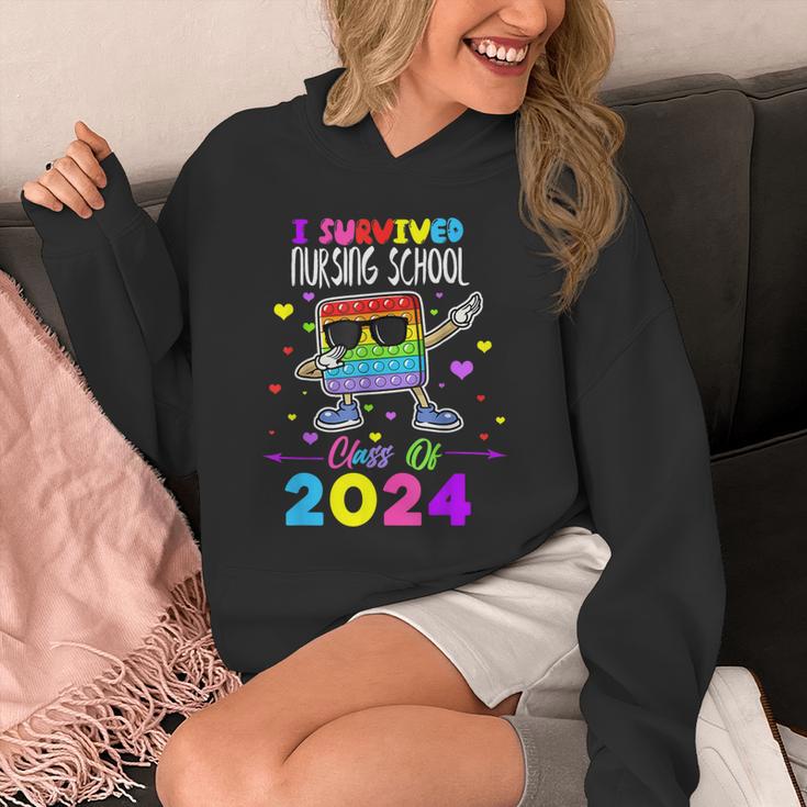 I Survived Nursing School Of 2024 Student Graduation 2024 Unisex Hoodie