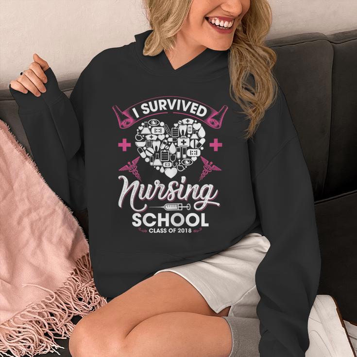 I Survived Nursing School Class Of 2018 Graduation T-Shirt Unisex Hoodie