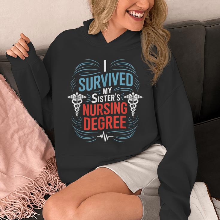 I Survived My Sister'S Nursing Degree Sis Nurse Graduation Unisex Hoodie