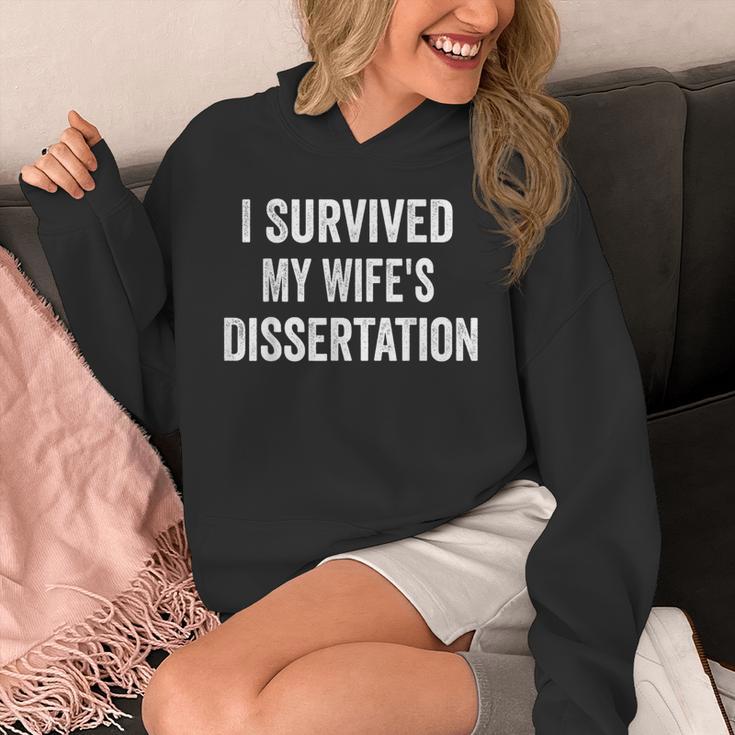 I Survived My Wife's Dissertation PhD Graduation Unisex Hoodie