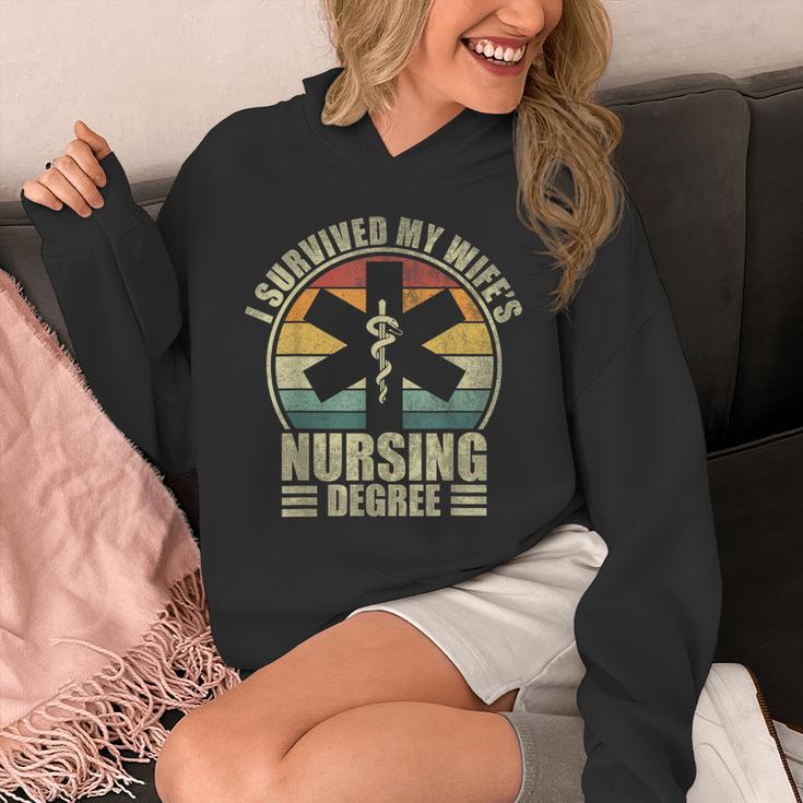 I Survived My Wife's Nursing Degree Nursing Graduation Unisex Hoodie