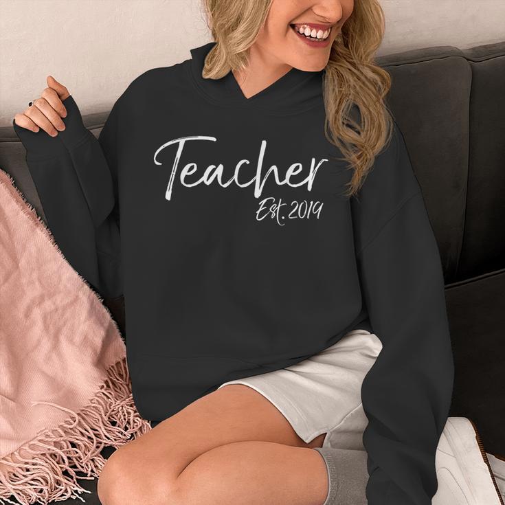 Teacher Est 2019 Shirt For Women Cute Graduation Men Unisex Hoodie