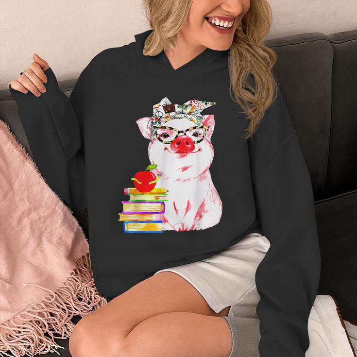 Teacher Pig Cute Farm Animal Book Lover School Student For Men Women Kids Unisex Hoodie Teacher Pig Cute Farm Animal Book Lover School Student For Men Women Kids Unisex Hoodie