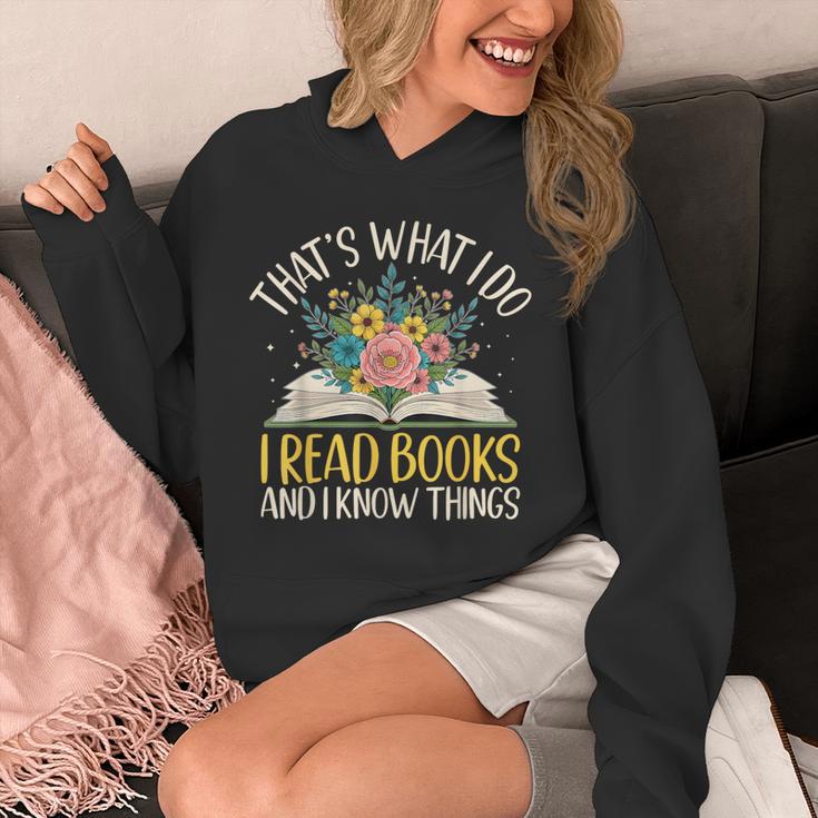 That's What I Do I Read Books And I Know Things Reading Unisex Hoodie