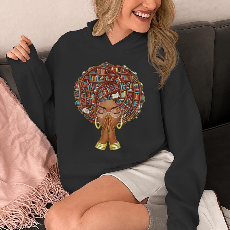 History Month Afro Book Lover Women Girls Librarian Unisex Hoodie