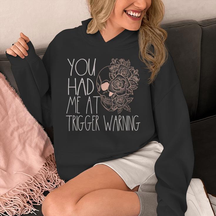 Trigger Warning Dark Romance Reader Smut Spicy Book Merch Unisex Hoodie
