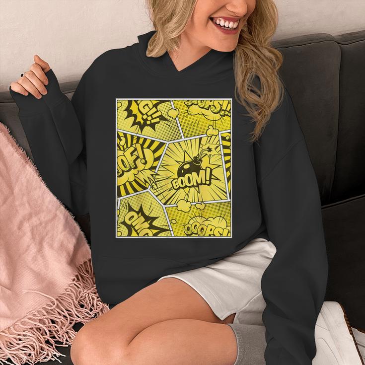 Varsity-Gold Yellow Comic Book University Varsity-Gold Unisex Hoodie