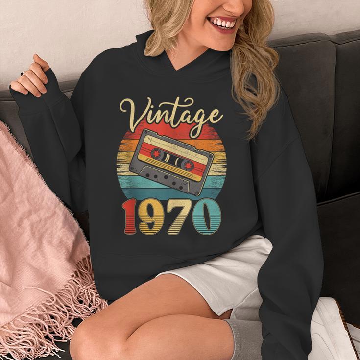 Vintage 1970 Retro Cassette Tape 70s Born Nostalgia Birthday Unisex Hoodie