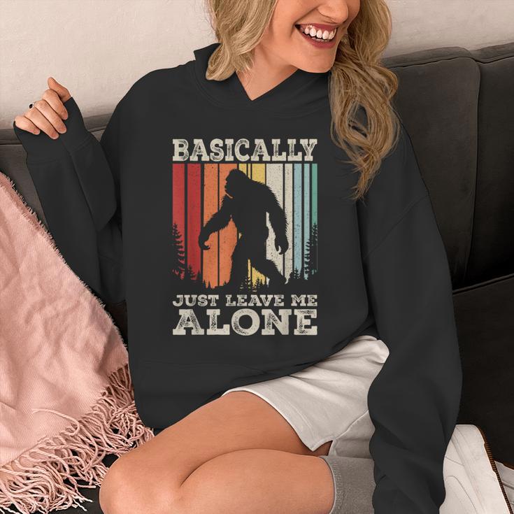 Vintage Basically Just Leave Me Alone Bigfoot Introverts Unisex Hoodie Vintage Basically Just Leave Me Alone Bigfoot Introverts Unisex Hoodie