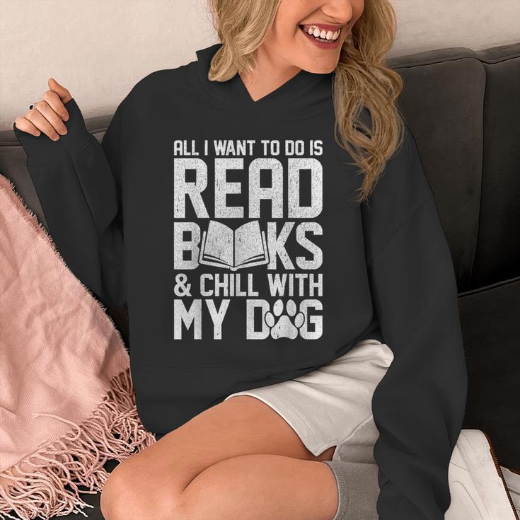 All I Want To Do Is Read Books Reading Dog Lovers Unisex Hoodie