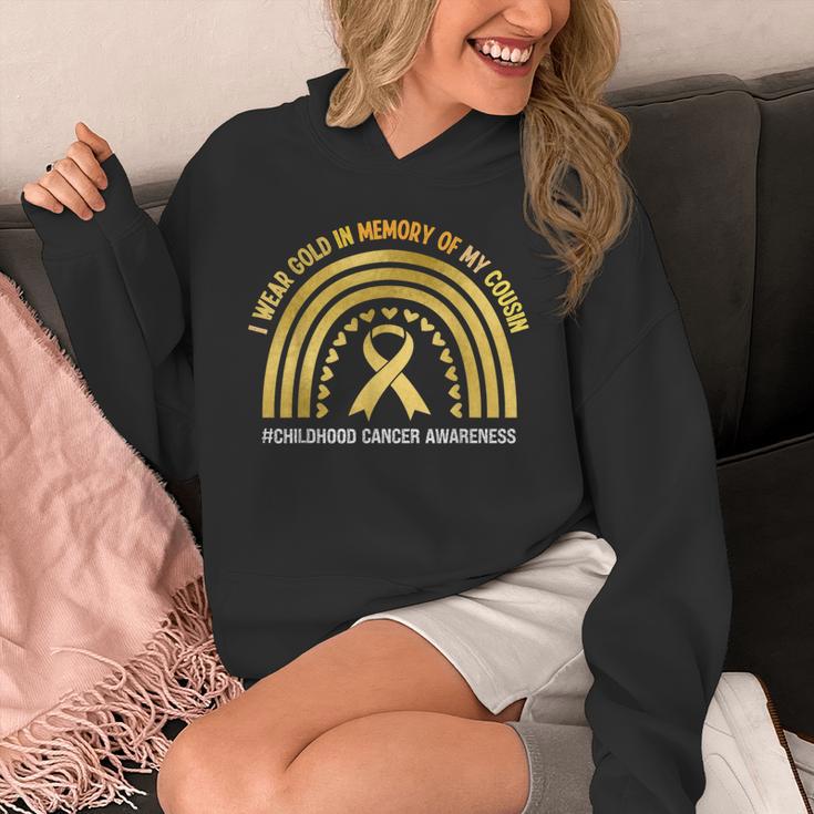 I Wear Gold In Memory Of My Cousin Unisex Hoodie