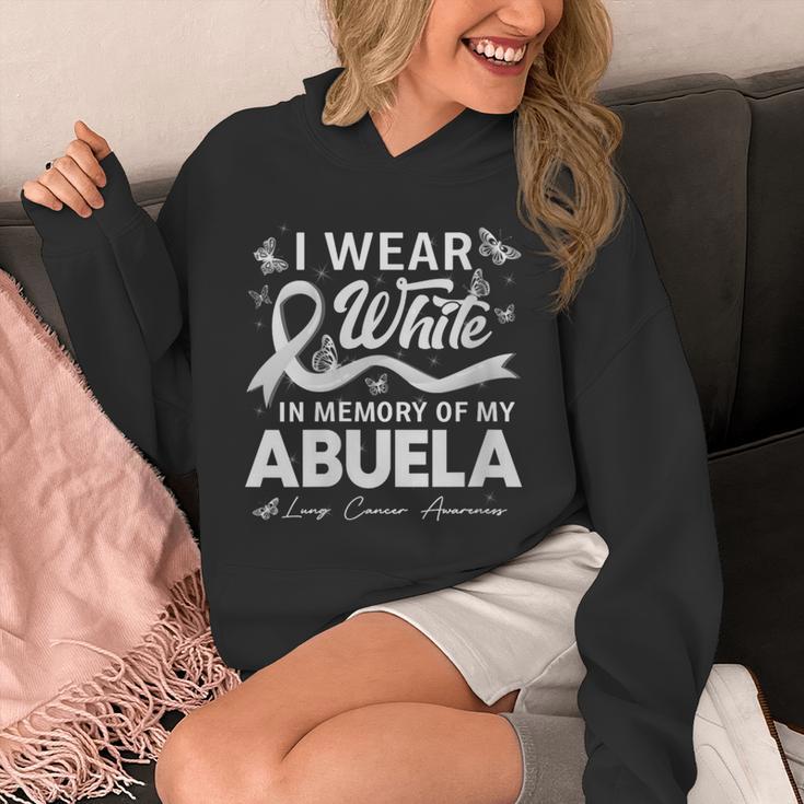 I Wear In Memory Of My Abuela Lung Cancer Unisex Hoodie I Wear In Memory Of My Abuela Lung Cancer Unisex Hoodie