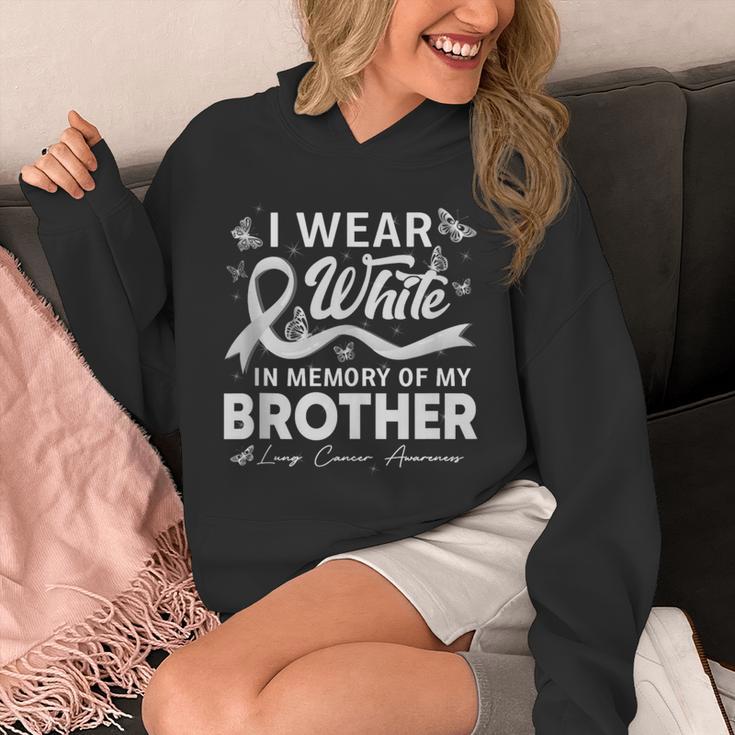 I Wear In Memory Of My Brother Lung Cancer Unisex Hoodie