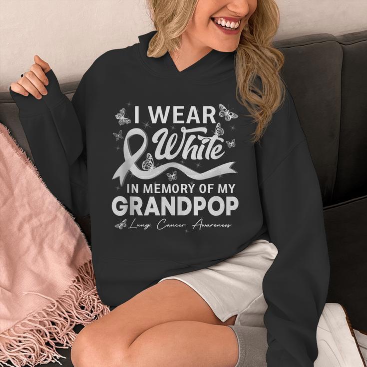 I Wear In Memory Of My Grandpop Lung Cancer Unisex Hoodie